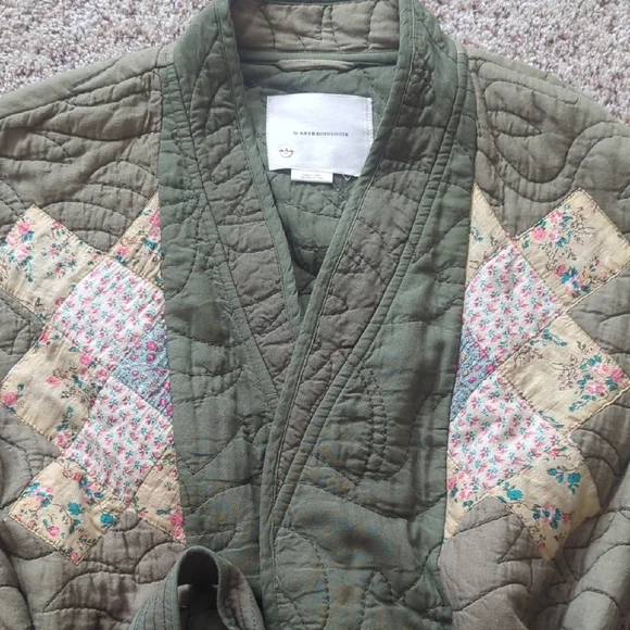By Anthropologie Quilted Patchwork Jacket Small - Picture 3 of 7